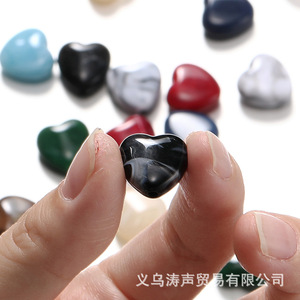 Acrylic Heart <b>Beads</b> Colorful Loose <b>Beads</b> For Jewelry Making Yiwu Origin Environmental Friendly - Product Image 3