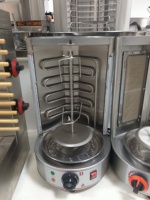 Machine à shawarma électrique automatique en acier inoxydable pour le Moyen-Orient, machine à kebab rotative, certifiée CE, plug-and-play