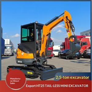 ปั๊มลูกสูบรถขุดขนาดเล็กแบบตีนตะขาบ ส่งออกไปยังอิตาลี รถขุดแบบไม่มีหาง ขุดเจาะ 2.5 ตัน สำหรับงานวิศวกรรม - Product Image 1