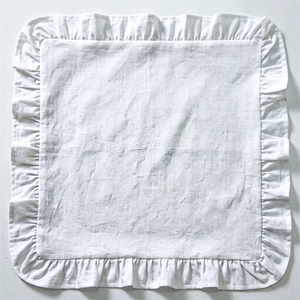 Servilletas de Tela con Volantes y Rayas de Lino Francés al por Mayor, Servilletas Vintage para Cena, para Hoteles y Restaurantes - Product Image 1