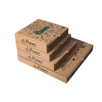 Boîte ondulée avec logo personnalisé imprimé, boîtes en papier pour pizza