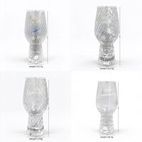 Verres à bière artisanaux hauts et personnalisés, côtelés, en forme de tulipe, ondulés, pour IPA et Pilsner, idéaux pour bars, pubs, fêtes à domicile – Vente chaude