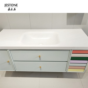 Guangdong lavanderia superficie solida <span class=keywords><strong>lavabo</strong></span> a mano fornitori lavelli da bagno moderni - Product Image 5