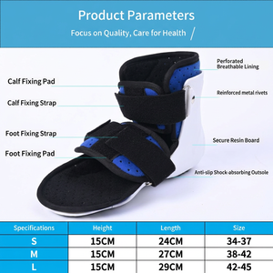 Orthèse médicale de marche courte pour fracture métatarsienne, réglable, semelle antidérapante, doublure amovible, protection du bout du pied et de la <span class=keywords><strong>cheville</strong></span> - Product Image 1