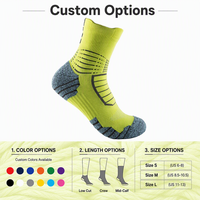 Chaussettes de basket-ball en coton tricoté avec logo personnalisé, couleurs personnalisées, respirantes, absorbant la transpiration, chaussettes de sport athlétiques pour l'exercice estival