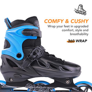 Chaussures de patinage à 3 roues pour filles et garçons, taille réglable, patins à roulettes en ligne avec coque rigide en PP, ventes chaudes - Product Image 5