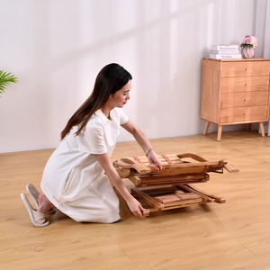 Chaise de détente en bambou réglable, fauteuil à bascule décontracté pour balcon, balançoire d'extérieur, chaise longue pour adulte - Product Image 2