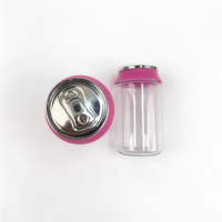 Bocaux en plastique personnalisés de 3,5 g pour canettes de soda, 90 ml, 135 ml, pour bonbons comestibles, biscuits, gommes, herbes sèches, fleurs