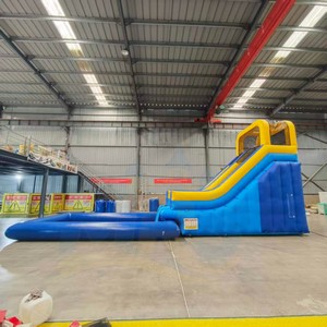 Casa de Brinco Inflable de PVC Resistente con Tobogán y Piscina, para Todas las Edades, Ideal para Fiestas <span class=keywords><strong>en</strong></span> la Playa y Alquiler de Diversión de <span class=keywords><strong>Verano</strong></span> - Product Image 4