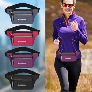 Fashion Waist Bag Oxford Cloth Waterproof Zipper Closure Sports Outdoor Running Cycling Men Women Multifunctional Phone Holder - Product Image 2