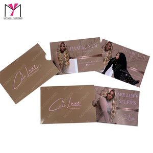 Hot Sale Hair Tag Embossed Logo Certificate Garment Accessories Matte <b>Glossy</b> <b>Paper</b> Clothing Bundle Hang Tag - Product Image 2