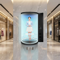 Utech UT-75CST2 Écran publicitaire numérique holographique transparent 3D de 75 pouces 4K avec luminosité de 1 000 000:1 (1000 cd/m²) et intelligence artificielle