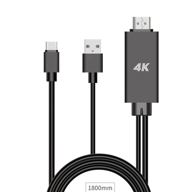 USB Type C to HDMI With USB Charging HDTV AV Smart Converter Cable