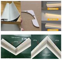 Profilé en aluminium pour éclairage d'ambiance intérieur, lumière LED encastrée pour plafond, 37*60mm, éclairage vers le haut