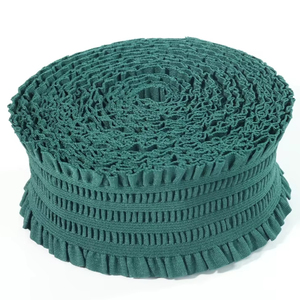 Bande élastique décorative confortable en polyester <span class=keywords><strong>de</strong></span> 6 cm <span class=keywords><strong>de</strong></span> large, couleur unie, <span class=keywords><strong>pour</strong></span> robes, baldaquins <span class=keywords><strong>de</strong></span> lit, personnalisable, livraison rapide - Product Image 1