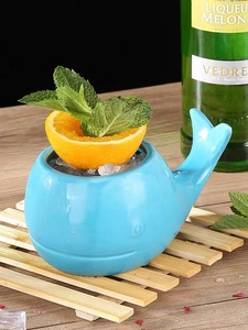 Mode Creatieve Schattige Rode Visvorm Milieuvriendelijke Porseleinen Keramische Tiki Tumbler Hawaii Wijnbeker Voor Weggeefacties - Product Image 6