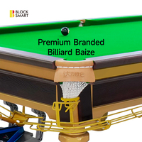 Table de billard professionnelle 9ft x 8ft en ardoise et bois massif pour la maison, le bar, le club, la salle de jeux de snooker
