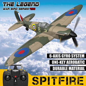 Avion télécommandé électronique RTF 400 mm, modèle réduit en mousse EPP durable, <span class=keywords><strong>Spitfire</strong></span> - Product Image 2