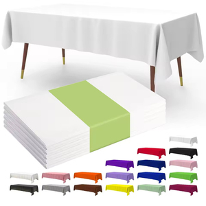 Premium Einweg weiße Tischdecke Modern Style Square Dekorative Abdeckungen für Heim-und Party tische - Product Image 1