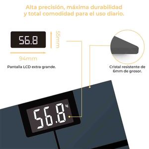 Báscula Digital Fitmaxblack 56.8 Kg con Sensores de Alta Precisión para Baño - Product Image 2