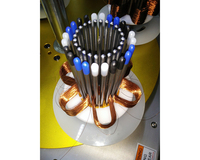 Machine de laçage, stator de moteur à induction entièrement automatique, ligne de montage pour la production de fil à moteur électrique