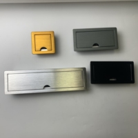 Boîte de prise escamotable en alliage de zinc, prix avantageux, pour mobilier de bureau, vente en gros, utilisable dans les bureaux et les tables d'ordinateur, prise 230V