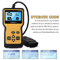 Lecteur de codes OBD2 16 broches mâle, adaptateur OBD V310 pour température du liquide de refroidissement du moteur, outil de diagnostic automobile, code OBD II