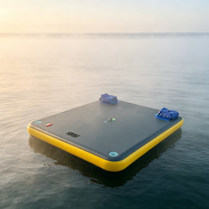 Plateforme flottante gonflable en PVC écologique, tapis aquatique résistant à l'usure, pour la maison, la <span class=keywords><strong>piscine</strong></span>, la plage, la relaxation, vente directe d'usine, portable - Product Image 2