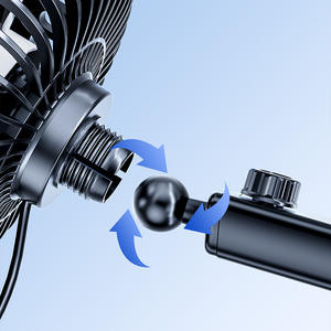 Ventilateur de voiture SuiTu 12V 24V, petit ventilateur électrique pour camions et fourgonnettes, type ventouse, refroidissement à trois vitesses - Product Image 1