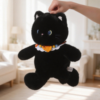 Boneka Kucing Berjalan Custom Berkualitas Tinggi, Boneka Anak Kucing Alien Hijau Hitam Calico, Mainan Isi Dakron, Hadiah Pereda Stres, Grosir