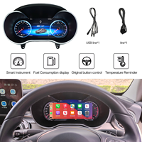 Pantalla Digital para el Tablero W205 S205 X253, Instrumento de Velocidad, Apple CarPlay Inalámbrico para Mercedes-Benz