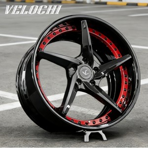 ล้อฟอร์จ 2 ชิ้น VLC Custom Lightweight 5x112 5x114.3 5x120 สีดำเงา ขนาด 18-24 นิ้ว - Product Image 4