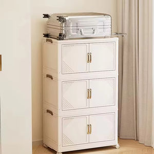 طاولة قابلة للطي 5 طبقات محمولة قابلة للطي مع أبواب - Product Image 4