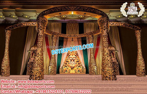 Temple de mariage en plein air traditionnel Mandap événement de mariage en plein air ouvert Mandap Srilankan mariage Style ouvert Mandap/scène australie - Product Image 6