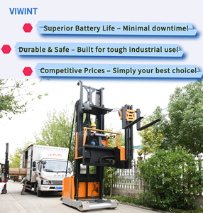 <strong>Narrow</strong> <strong>Aisle</strong> 1.5T 8000mm Height CDMX15-80S <strong>3</strong> <strong>Way</strong> Electric Pallet Stacker VNA <strong>Forklift</strong> Competitive Price - Product Image 3
