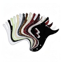 Pickguard de basse 4 cordes style P-Bass, avec trou pour tige de tension, panneau avant de basse, matériau en celluloïd, vente en gros de pièces d'instruments