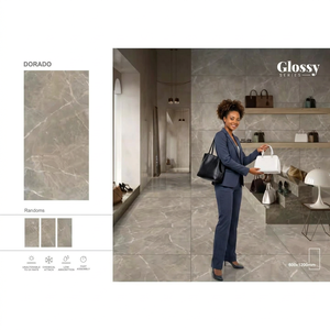 Best Quality 600x1200 Porcelain Floor Tiles Dorado Crema Design High Low Price Super Market Luxury Big Interior Wall Decoration - Product Image 1