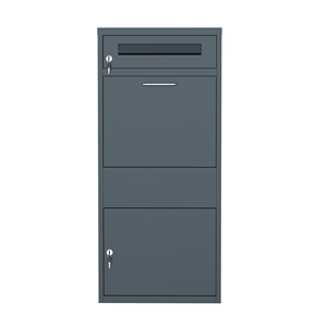 Boîte aux lettres personnalisée en acier avec porte-journal pratique Boîte aux lettres autoportante en métal robuste et étanche pour l'extérieur - Product Image 1