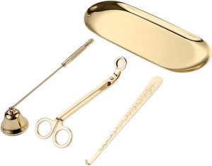 Private Label <b>Wick</b> Trimmer <b>Candle</b> Extinguisher Kit Gold Renaissance <b>Wick</b> Trimmer Snuffer <b>Candle</b> Care Accessory Set - Product Image 2