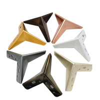 Offre Spéciale Moderne Y FORME Noir Or Chrome Chaise Base En Métal Fer Meubles Pieds Cabinet Jambe Lit Canapé Jambes En Laiton Meubles Jambes