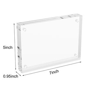 Factory Wholesale Custom Acrylic Family Photo <b>Frame</b> Clear Desktop Free Standing Decorative Acrylic <b>Magnetic</b> <b>Picture</b> <b>Frame</b> - Product Image 2