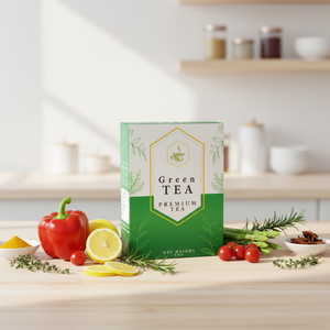 Caja de Bolsitas de Té Impermeables Personalizadas con Forro de Esponja |   Empaque de Cartón Ecológico para Bebidas para Bajar de Peso - Product Image 6