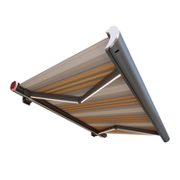 Auvent rétractable à cassette complète pour terrasse, cour |   Conception personnalisable, cadre en aluminium durable, prix compétitif