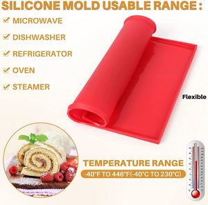 Wholesale swiss <b>Roll</b> <b>Mats</b> Reusable Silicone Baking <b>Mat</b> Non Stick - Product Image 3