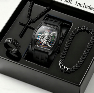 Montre à quartz <span class=keywords><strong>Richard</strong></span> Cask pour homme, design ajouré et tendance, bracelet en alliage, épaisseur du boîtier 10 mm, affichage à aiguilles, vente en gros - Product Image 1