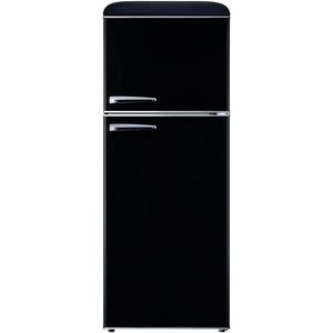 Réfrigérateur rétro pour la maison et la cuisine, petit électroménager, style européen, rouge et noir, à double porte, trois portes - Product Image 1
