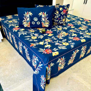 RANGBIRANGI <b>Bedspread</b> Set 110x110 Discharge Print Polyester Coverlet 3 Pcs Traditional Chinese Style Home Use - Product Image 1