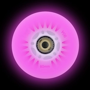 Pattini a rotelle in linea <span class=keywords><strong>4</strong></span> ruote lampeggianti 90 80 72 70mm con funzionalità Flash ruote illuminano incandescente ruote da <span class=keywords><strong>Skate</strong></span> - Product Image 4