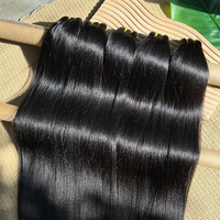 Extensions de cheveux humains vierges Yaki lisses, alignées sur la cuticule, en gros, cheveux humains vietnamiens
