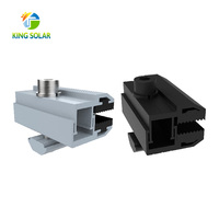 Accessoires de montage solaire KINGSOLAR, pinces de fixation intermédiaires pour systèmes solaires commerciaux, certifiés CE ISO, fabrication OEM